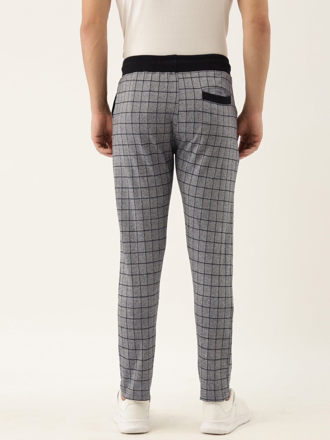 Men Blackchk Solid Track Pants